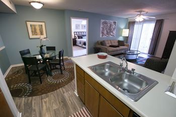 Kitchen with dining area